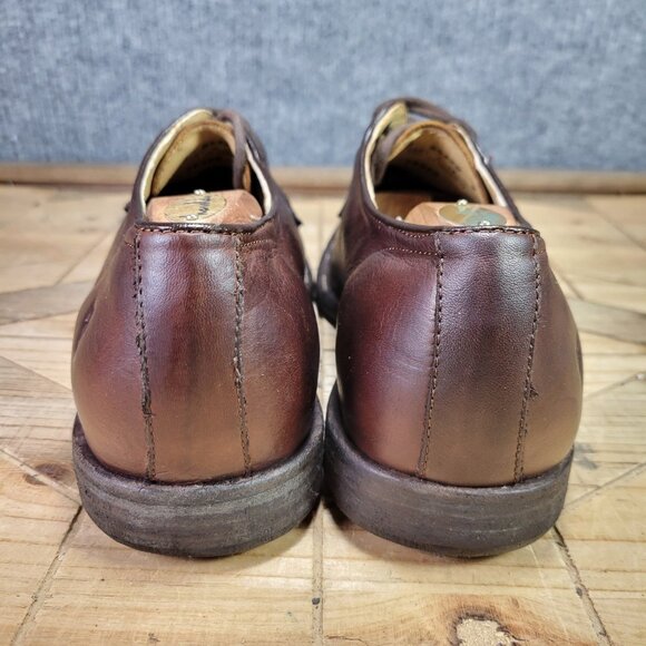 Frye John Frye - James - Men's 10.5 D Brown Plain Toe Lace Up Oxford Dress Shoes - Picture 7 of 12